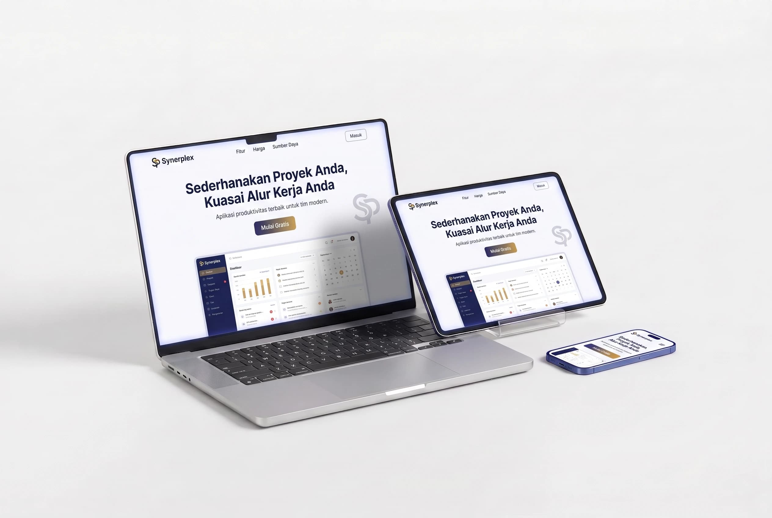 Preview website modern untuk bisnis
